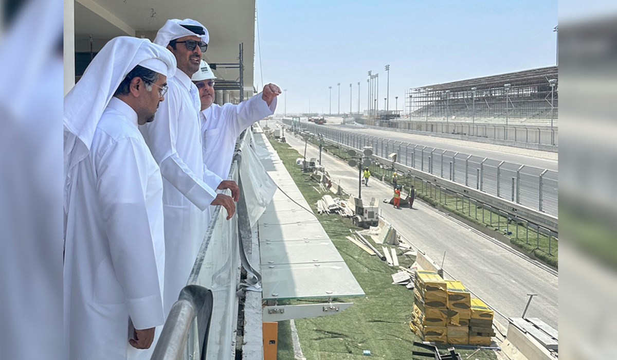Amir visits Lusail International Circuit